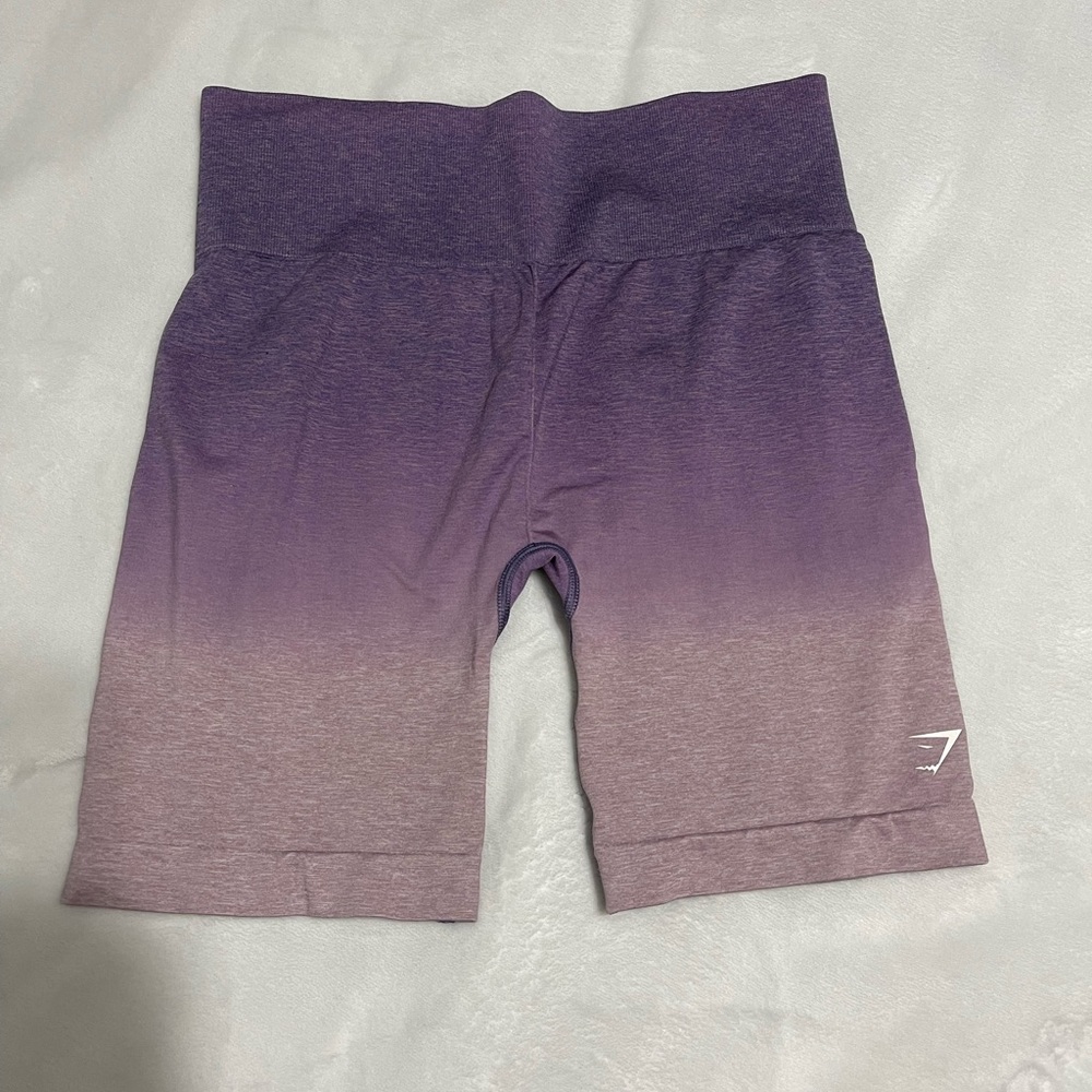 Purple ombré Gymshark biker shorts